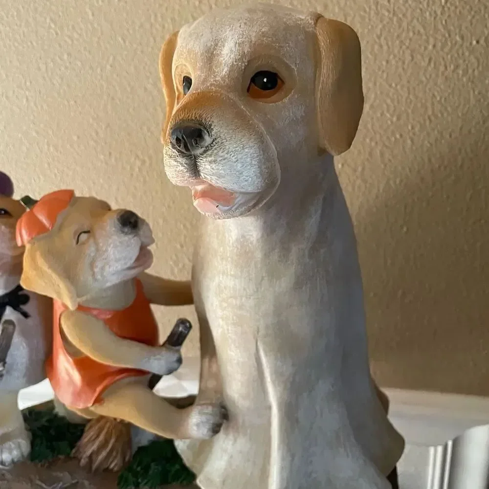 Hay and Harvest Golden Retriever Halloween Decoration Indoor Outdoor CUTEEE!